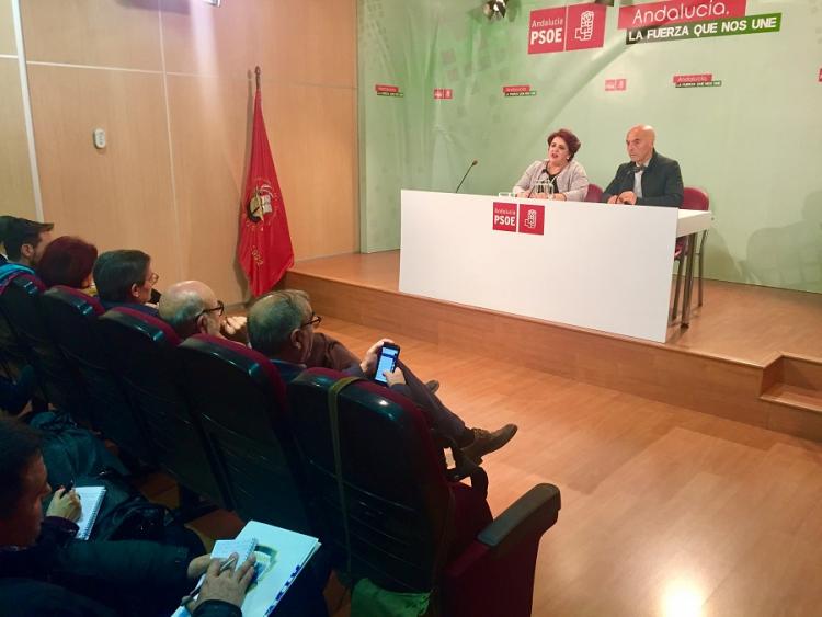 Un momento de la charla informativa organizada por el PSOE.