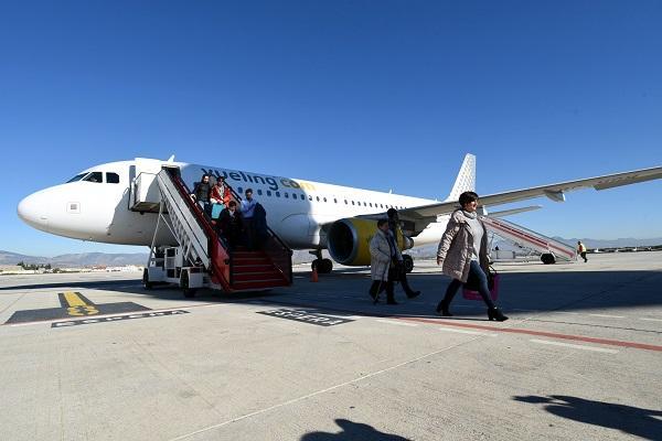 Imagen del primer vuelo procedente de Bilbao el pasado 1 de diciembre.