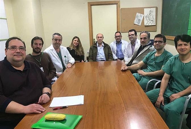 Equipo de Urología que ha participado en el trabajo.