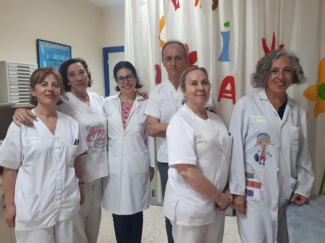 Equipo del hospital que ha realizado el trabajo. 