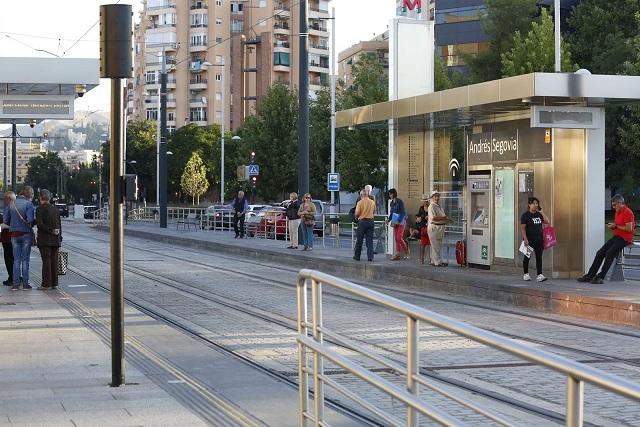 Una de las paradas del metro.