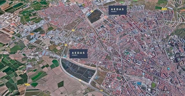 Localización de los suelos adquiridos por Aedas Homes