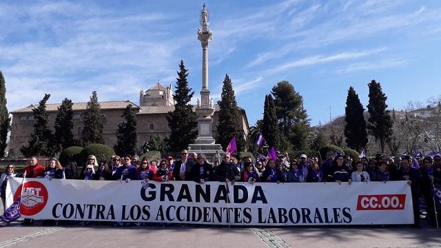 Concentración sindical este viernes contra los accidentes laborales.