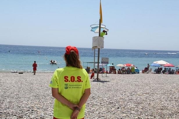 Vigilancia de playas en Almuñécar.