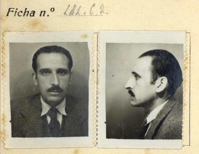 Imagen del catedrático de Física Teórica y Experimental de la UGR José Domingo Quílez extraída del expediente que la UAB le hizo en 1937