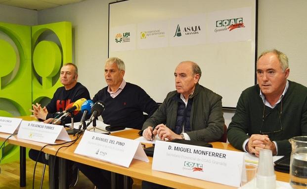 Representantes del sector, en rueda de prensa. 