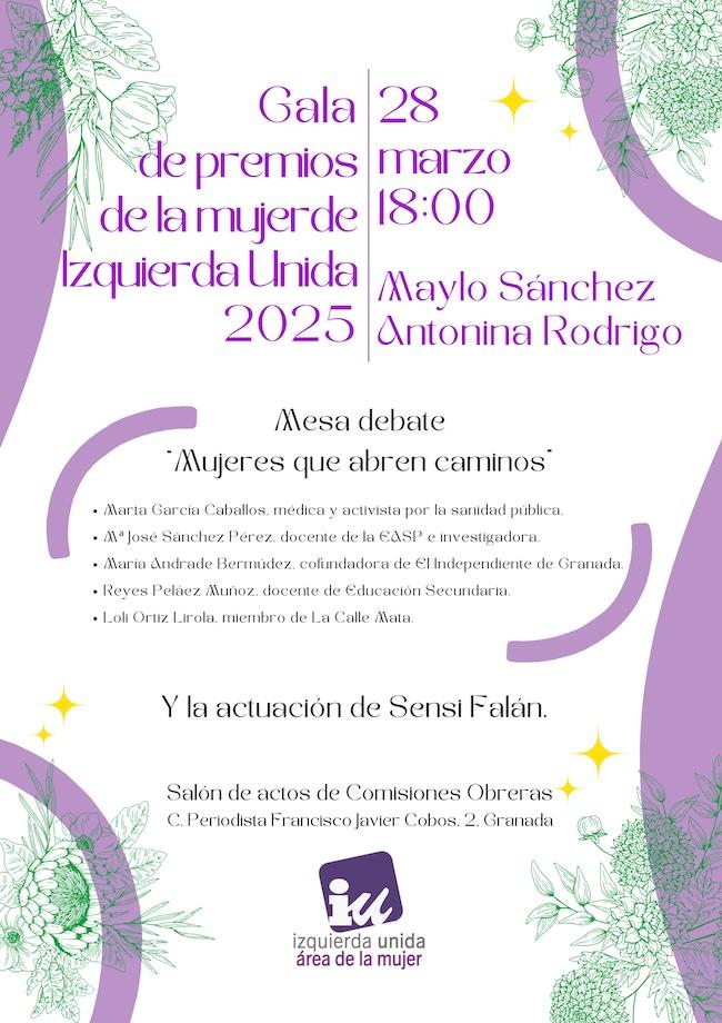 Cartel de la gala de IU.