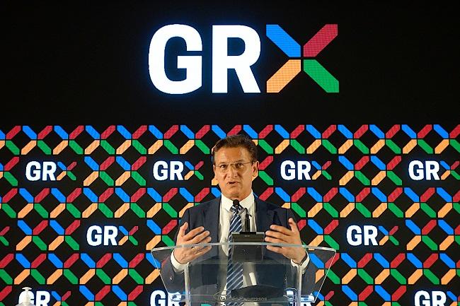 Luis Salvador, en la presentación de la nueva imagen de la marca Granada.