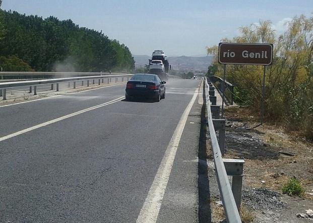 Carriles de la carretera de Santa Fe, sentido Granada, ya abiertos. 