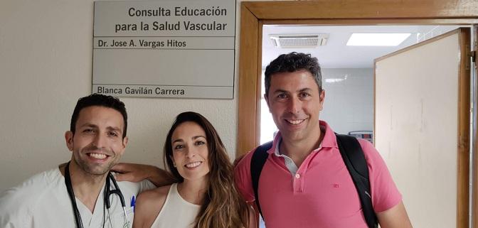 De izq. a dcha., José Antonio Vargas, Blanca Gavilán y Alberto Soriano, miembros del grupo de investigación.