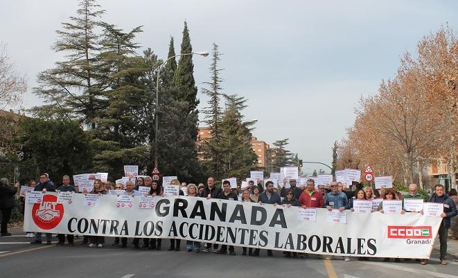 Concentración sindical este lunes. 