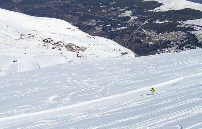 Espléndido estado de las pistas tras las últimas nevadas. 