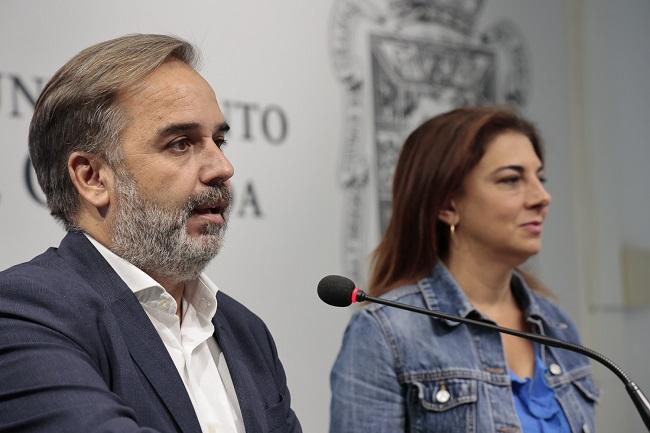 Jacobo Calvo y Raquel Ruz, este viernes en rueda de prensa.