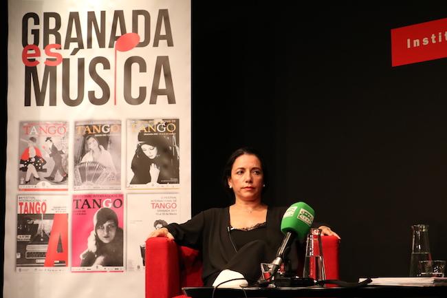 Eva La Yerbabuena, en el acto promocional en Tokio.