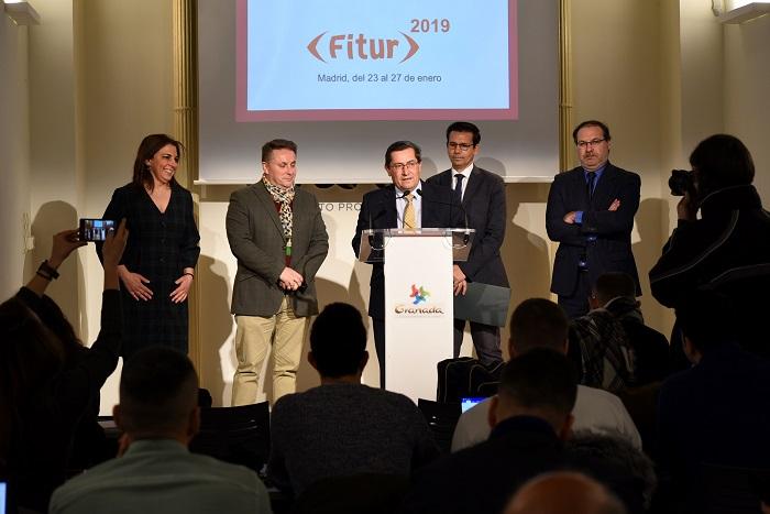 Rueda de prensa de presentación de la participación de Granada en FITUR.