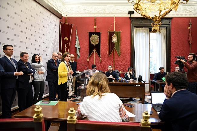 Rueda de prensa de los integrantes de la Mesa del Aeropuerto.