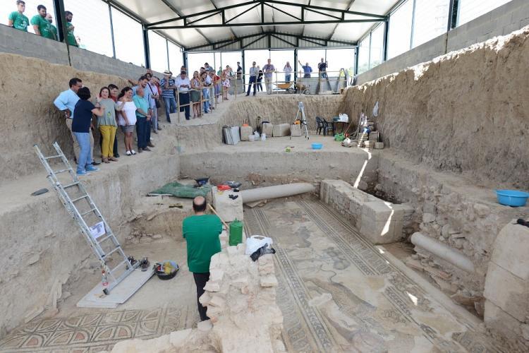 Visitas a las excavaciones de la Villa Romana de Salar. 