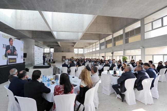 El presidente de Bankia, José Ignacio Goirigolzarri, durante el desayuno informativo.