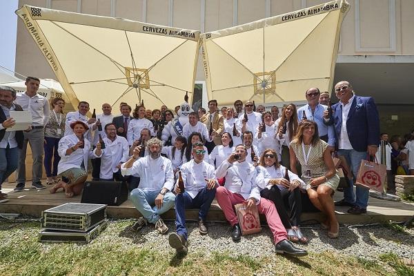 Los premiados en el Cuarto Real de Santo Domingo.