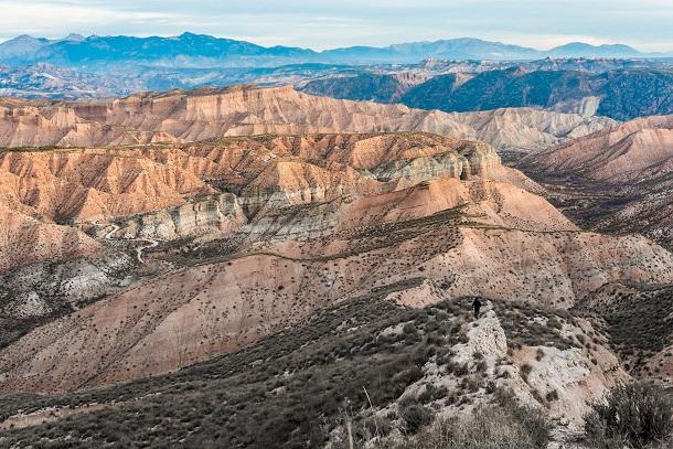 Imagen del desierto de Los Coloraos, en Gorafe.