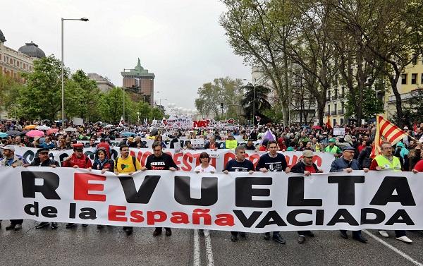 Imagen de archivo de la manifestación de la España Vaciada.