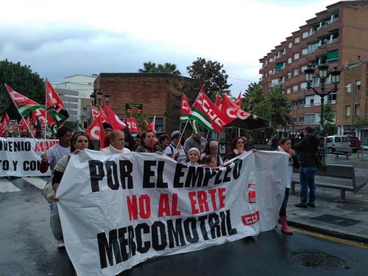 Imagen de la manifestación celebrada hoy.