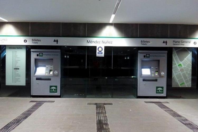 Máquinas expendedoras del Metro.
