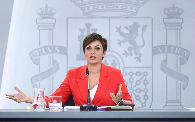 Isabel Rodríguez, ministra portavoz, este martes en la rueda de prensa posterior al Consejo de Ministros.
