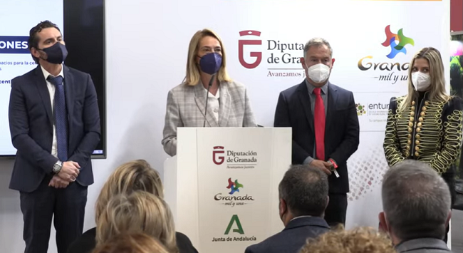 La alcaldesa, Luisa García Chamorro, durante la presentación.