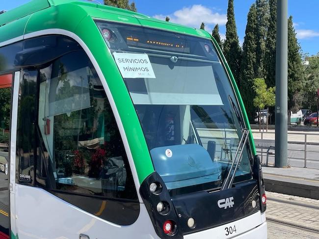 Servicio mínimo del Metro de Granada.