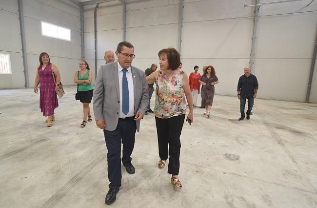 José Entrena y Rita Rodríguez, este domingo en la inauguración.