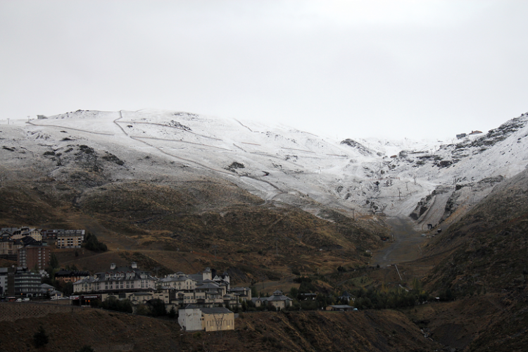 Una de las últimas nevadas en Sierra Nevada.