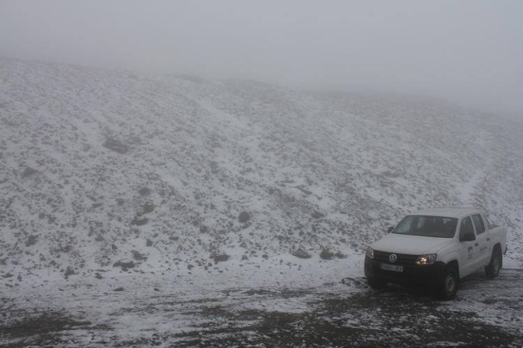 La nieve ha cubierto ya algunas laderas en Sierra Nevada. 