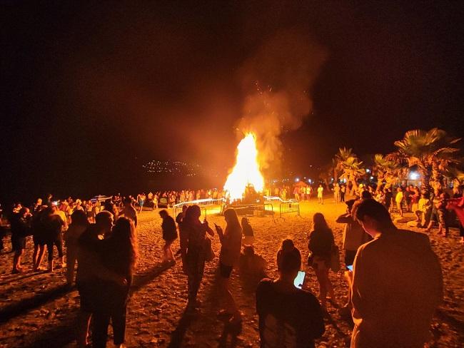 Imagen de archivo de una noche de San Juan en Almuñécar.
