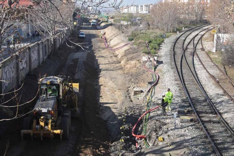 Obras del AVE en Granada. 