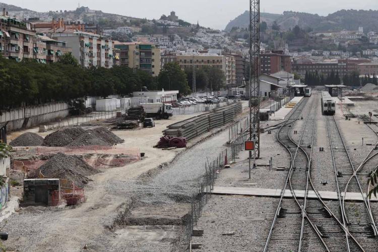 Aspecto que presentaba la estación al inicio de las obras para la llegada del AVE. 