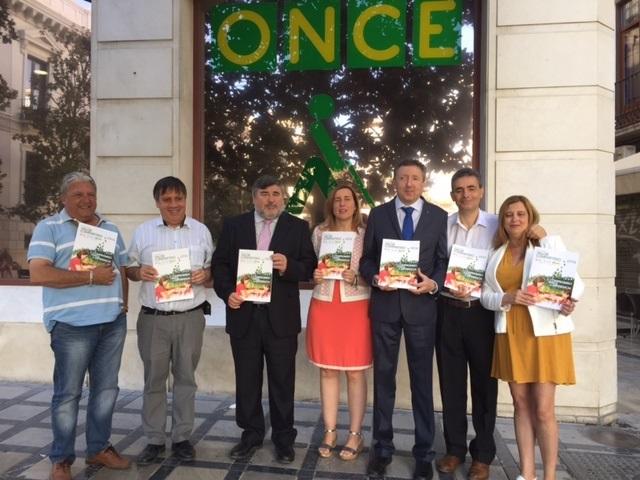 Los responsables de la ONCE, este jueves en Granada. Los responsables de la ONCE, este jueves en Granada.