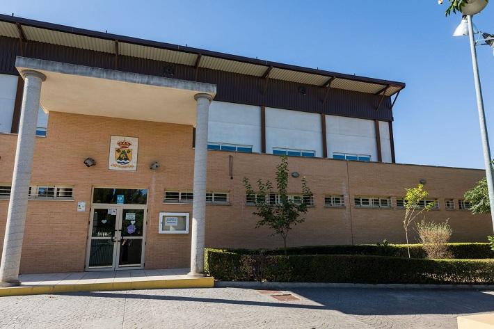 Pabellón deportivo de Gójar, donde se instalarán placas solares. 