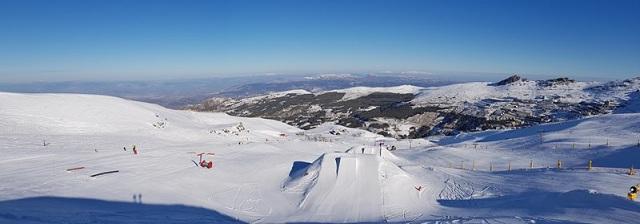 Vista del sector 3 del snowpark. 