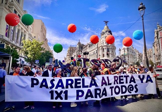 Manifestación celebrada en septiembre en Madrid.