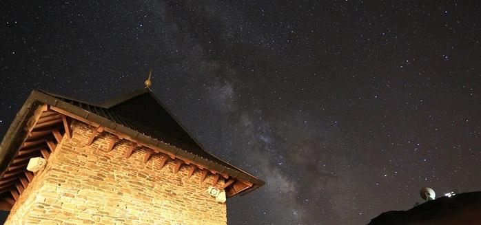 El cielo estrellado sobre Sierra Nevada. 