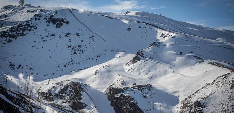 Panorámica de las pistas negras en una imagen de este viernes.