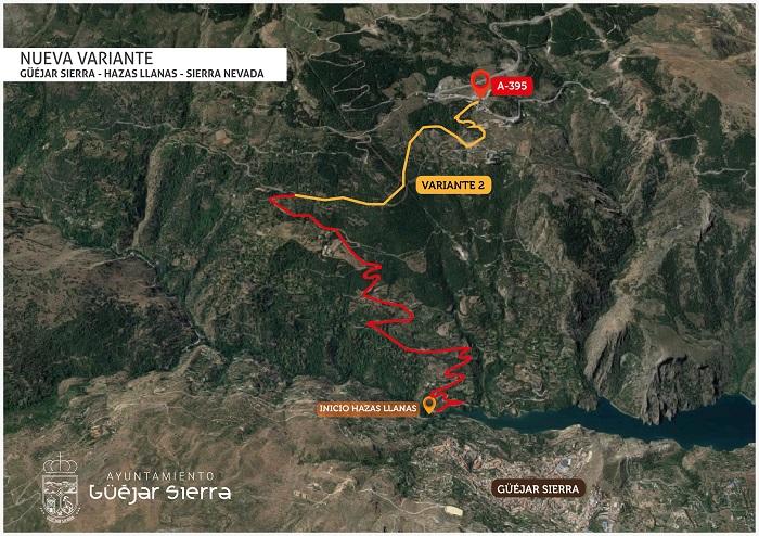 Plano de la variante propuesta por el Ayuntamiento.