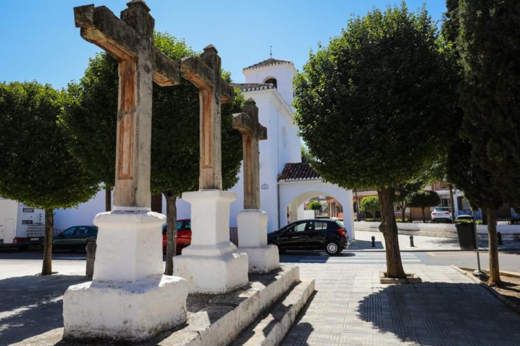 Plaza de la Ermita de Churriana, que será hará peatonal. 