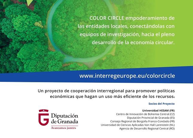 Cartel de la Diputación de Granada sobre el proyecto.