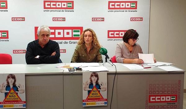 CCOO inicia la campaña 'No más excusas. En el trabajo la salud es lo primero'.