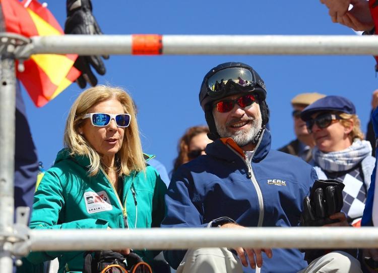 El Rey junto a la consejera delegada de Cetursa, durante el Mundial.