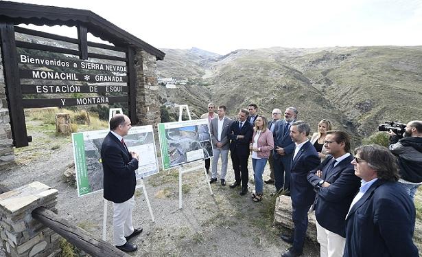 Explicación de las obras al pie de Sierra Nevada. 