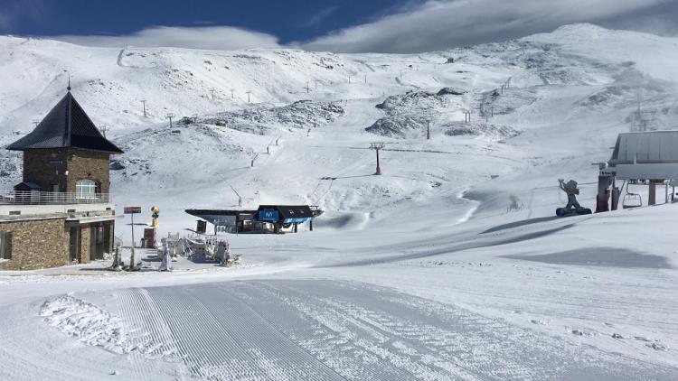 Aspecto de Borreguiles tras la última nevada Aspecto de Borreguiles tras la última nevada.