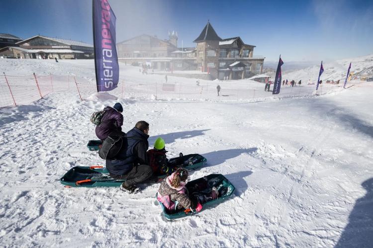 Actividades en la nieve este sábado. 